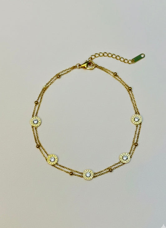 Disc Charm Bracelet