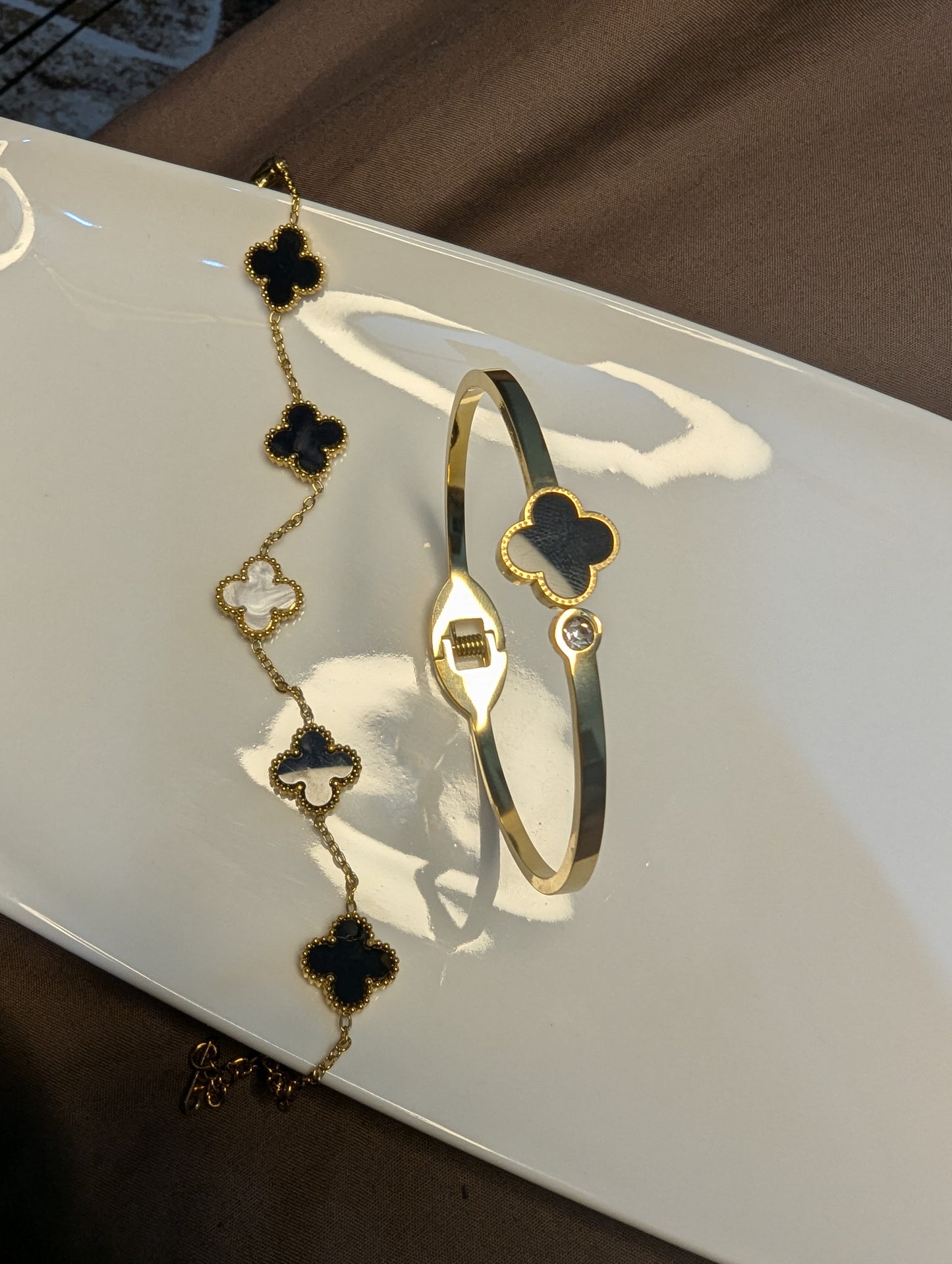 Clover Handcuff & Bracelet Set