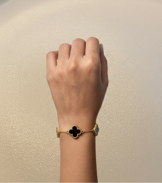 Reversible Black Clover Bracelet