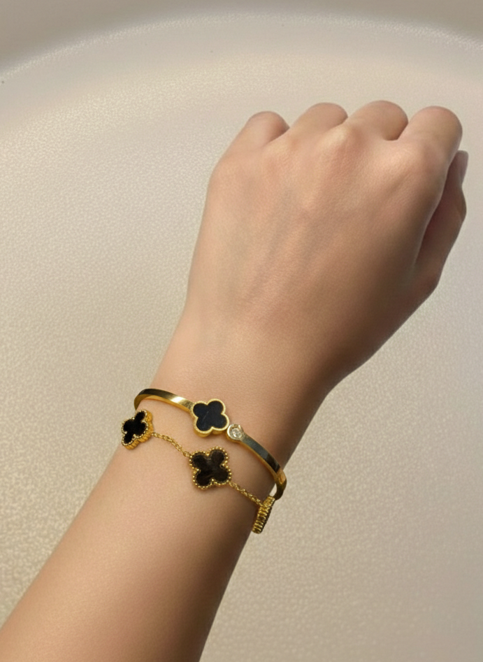 Clover Handcuff & Bracelet Set