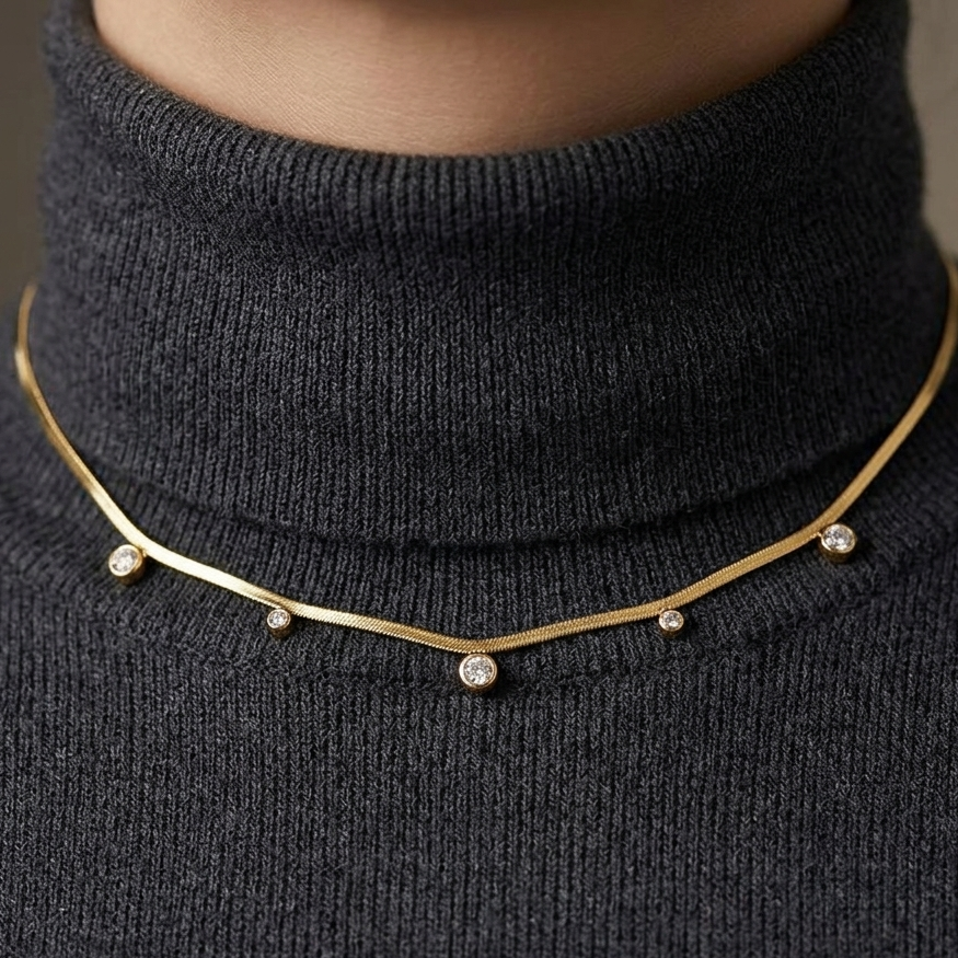 5 Stone Necklace