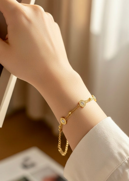 Disc Charm Bracelet