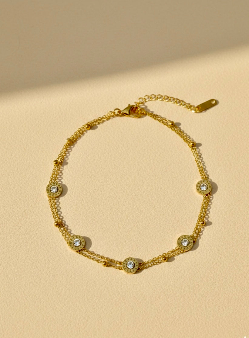 Disc Charm Bracelet