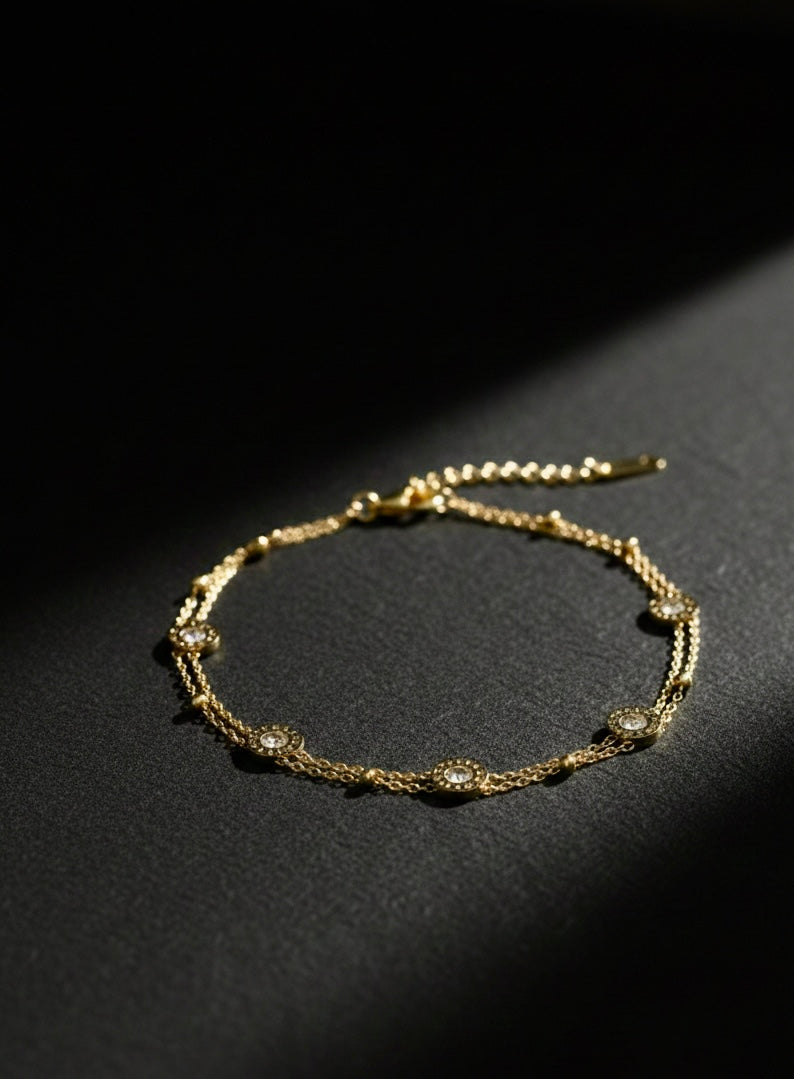 Disc Charm Bracelet