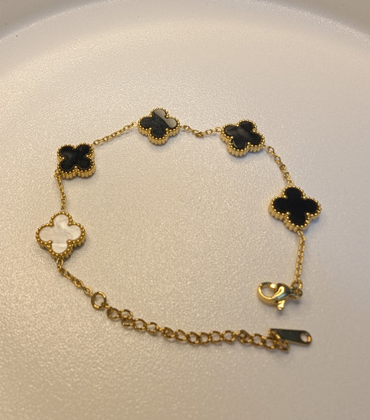 Reversible Black Clover Bracelet