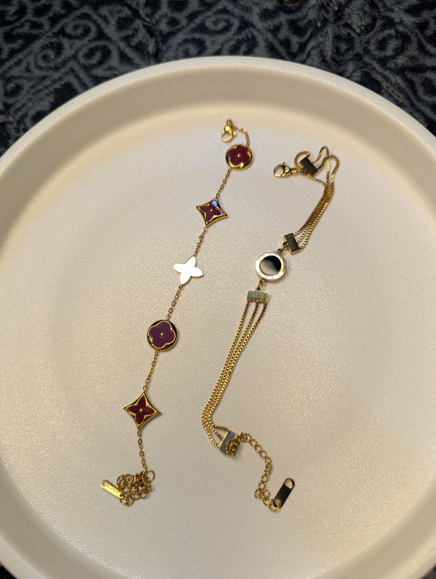 Crimson Clover Bracelet