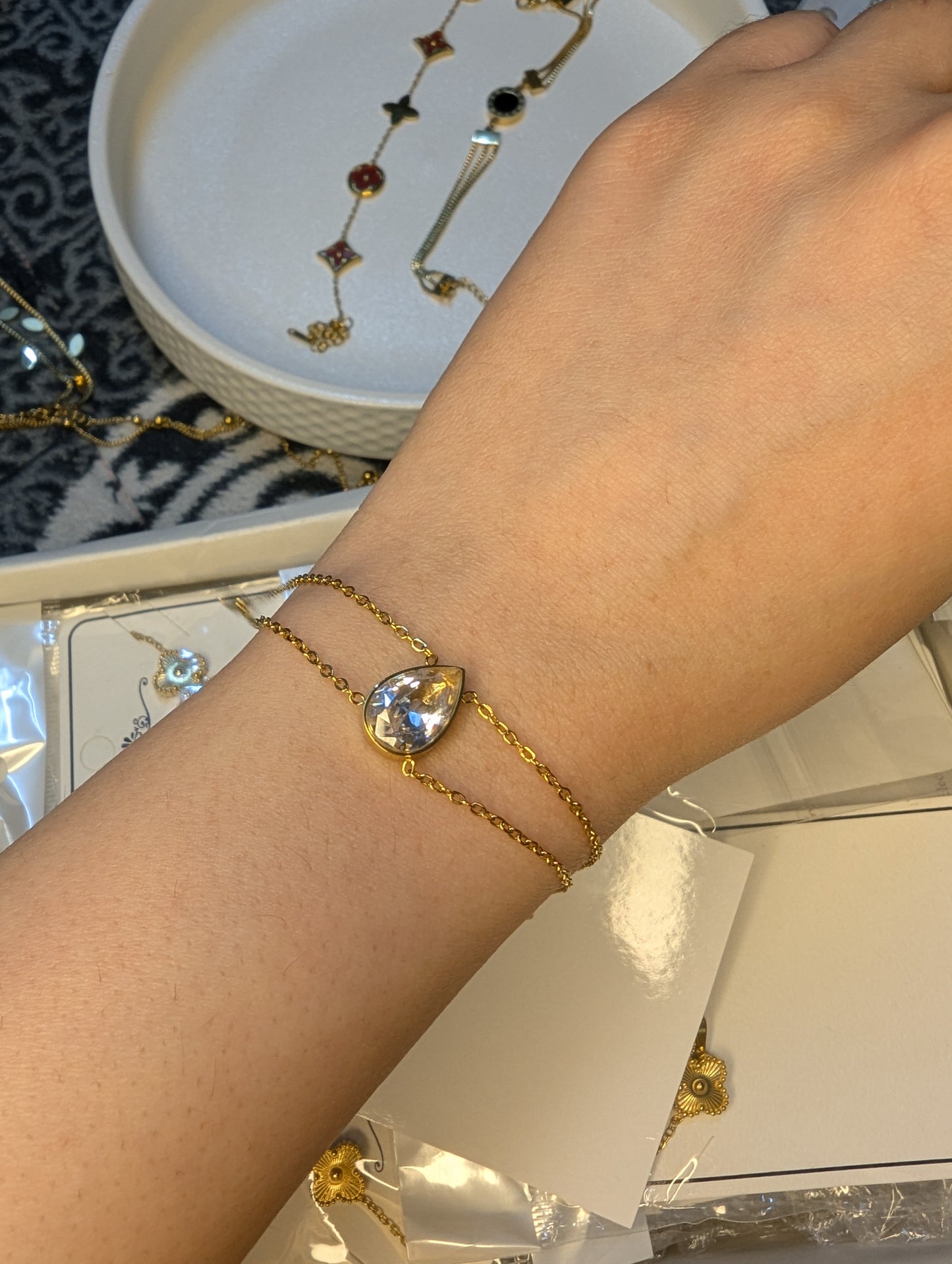 Crystal Drop Bracelet