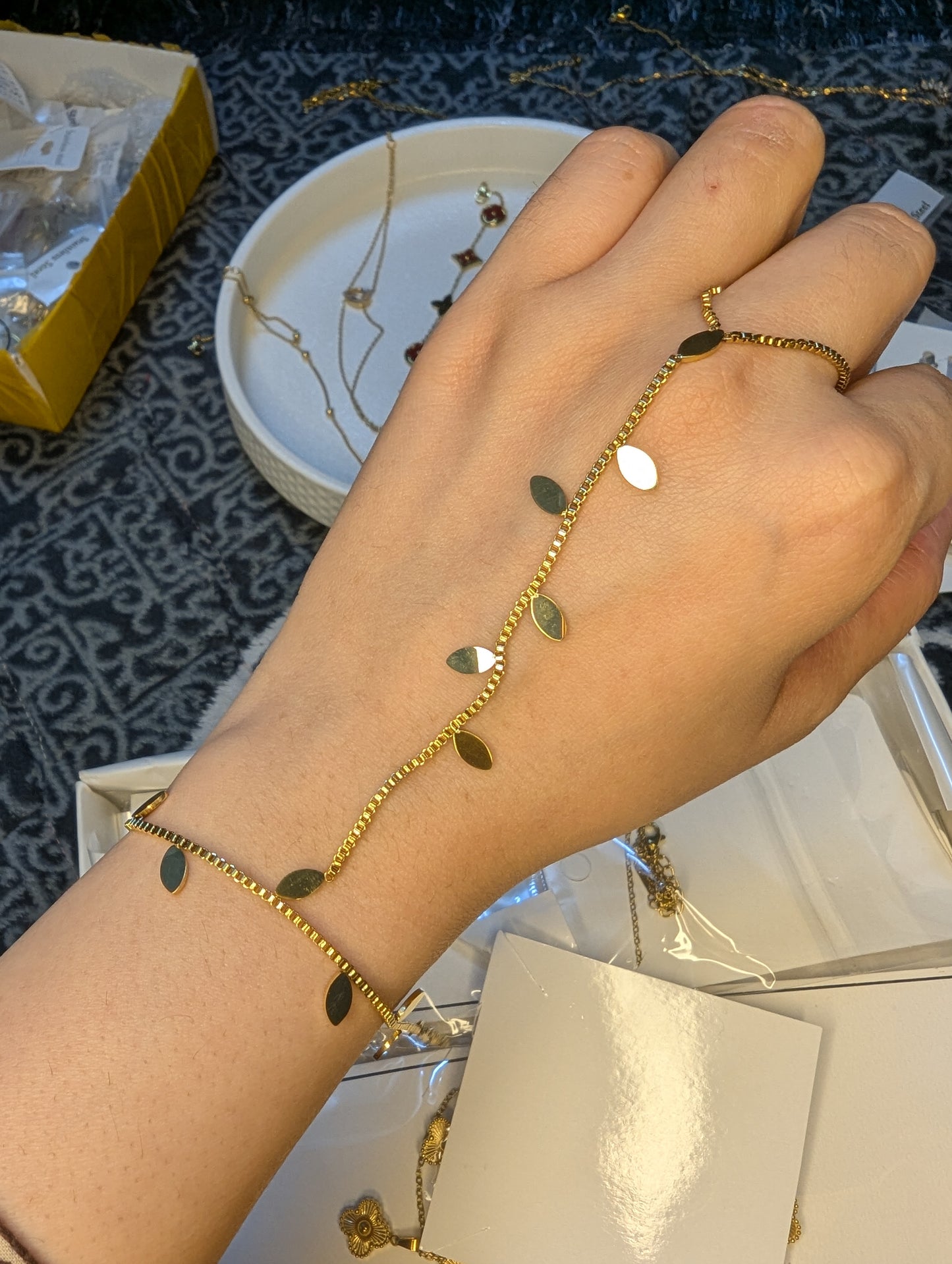 Leaf Hand Chain