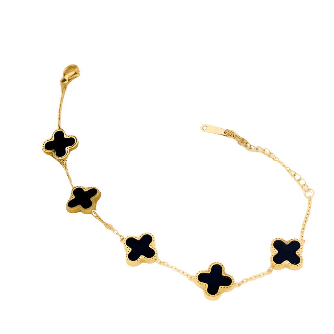 Reversible Black Clover Bracelet
