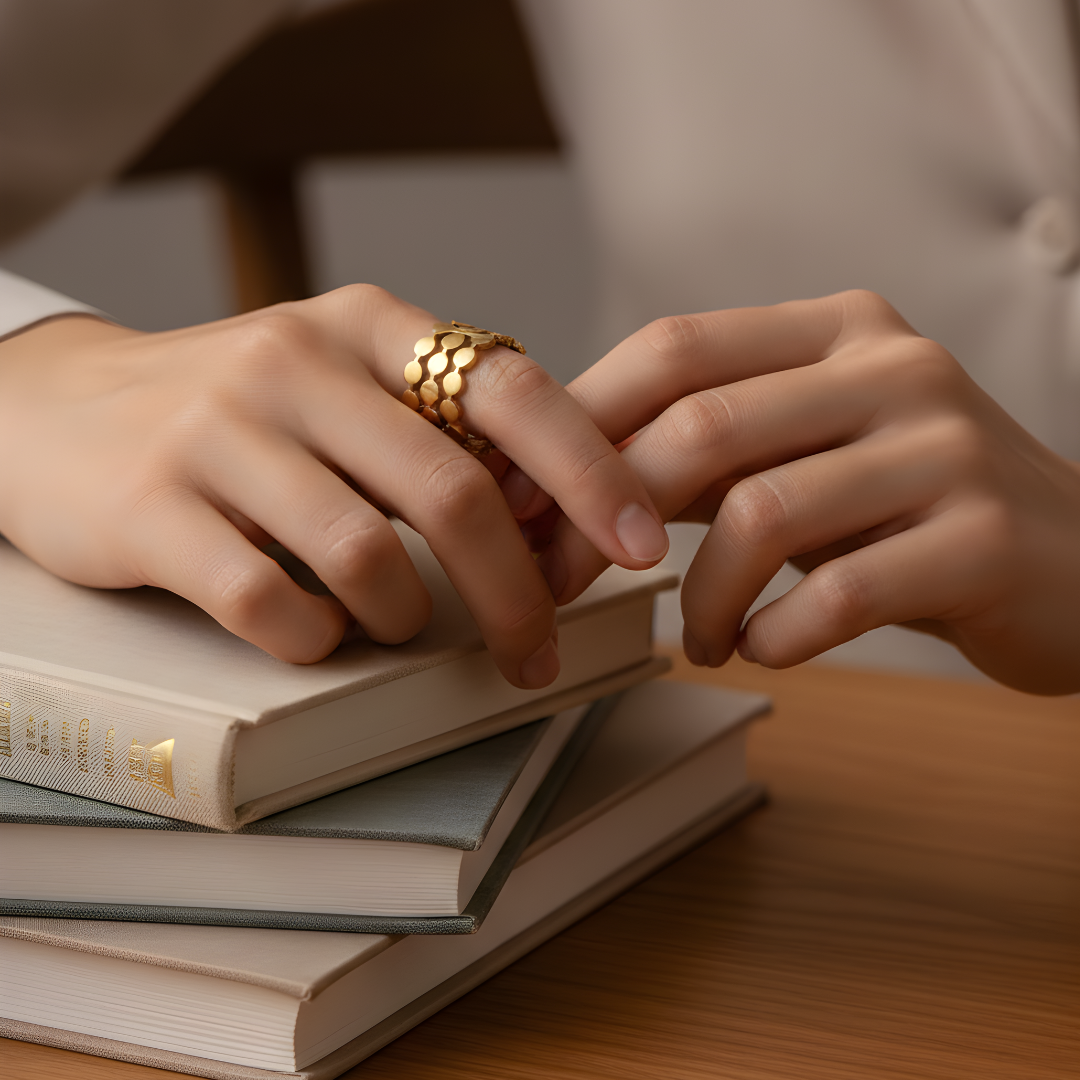 Gold Link Ring