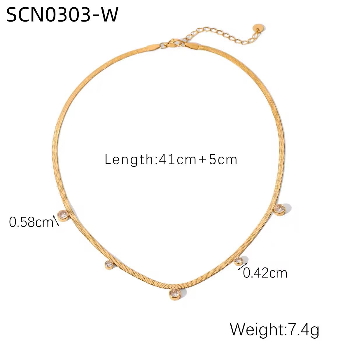 5 Stone Necklace